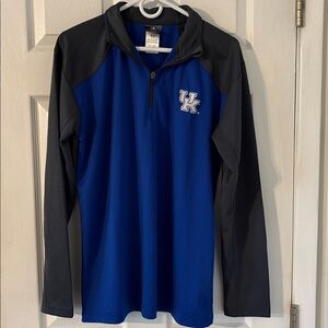 University of Kentucky Wildcats Quarter Zip Pullover Medium Knights Apparel